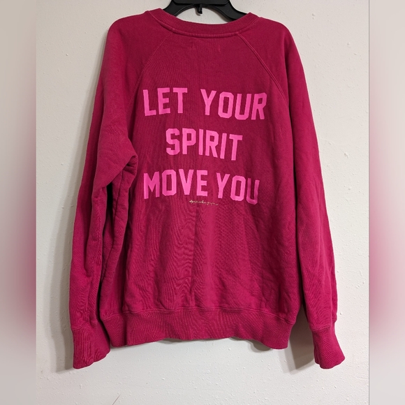 Peloton Spiritual Gangster Oversized Crewneck Pullover Sweatshirt Womens Medium - Picture 4 of 5